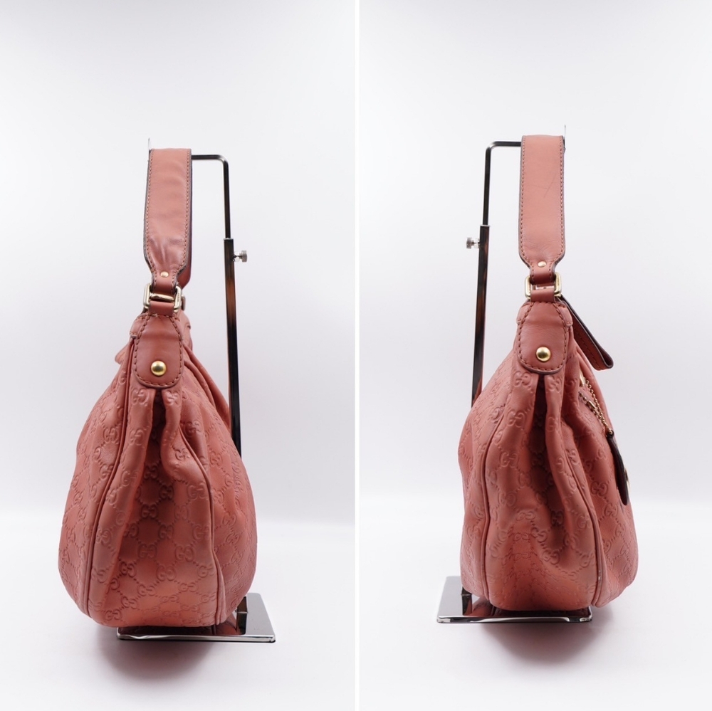GUCCI Guccissima Sukey Hobo Rose - Picture 5 of 16